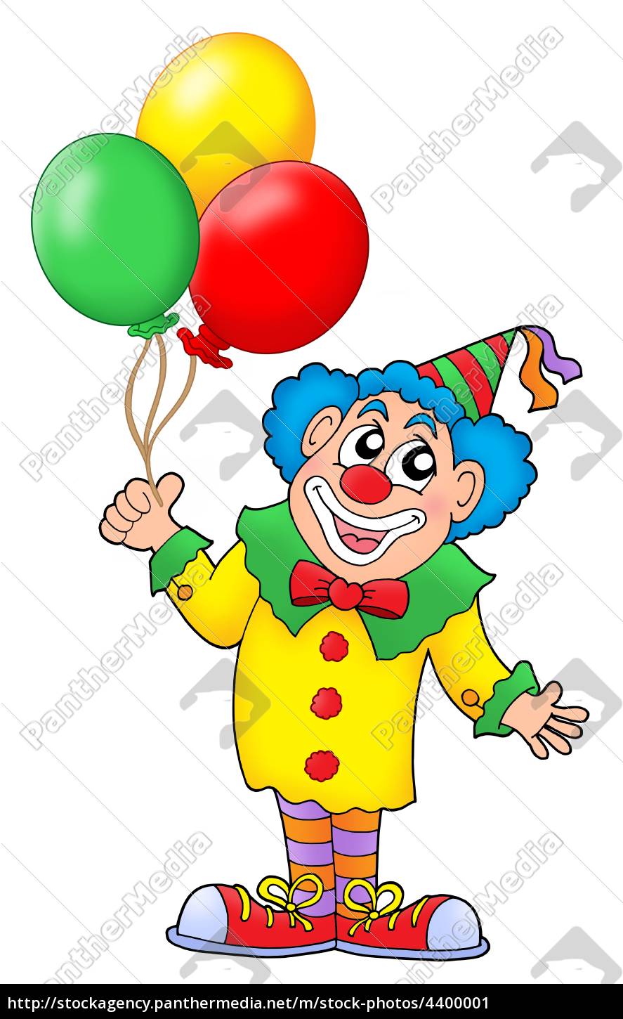 clown mit luftballons - Stockfoto - #4400001 - Bildagentur PantherMedia