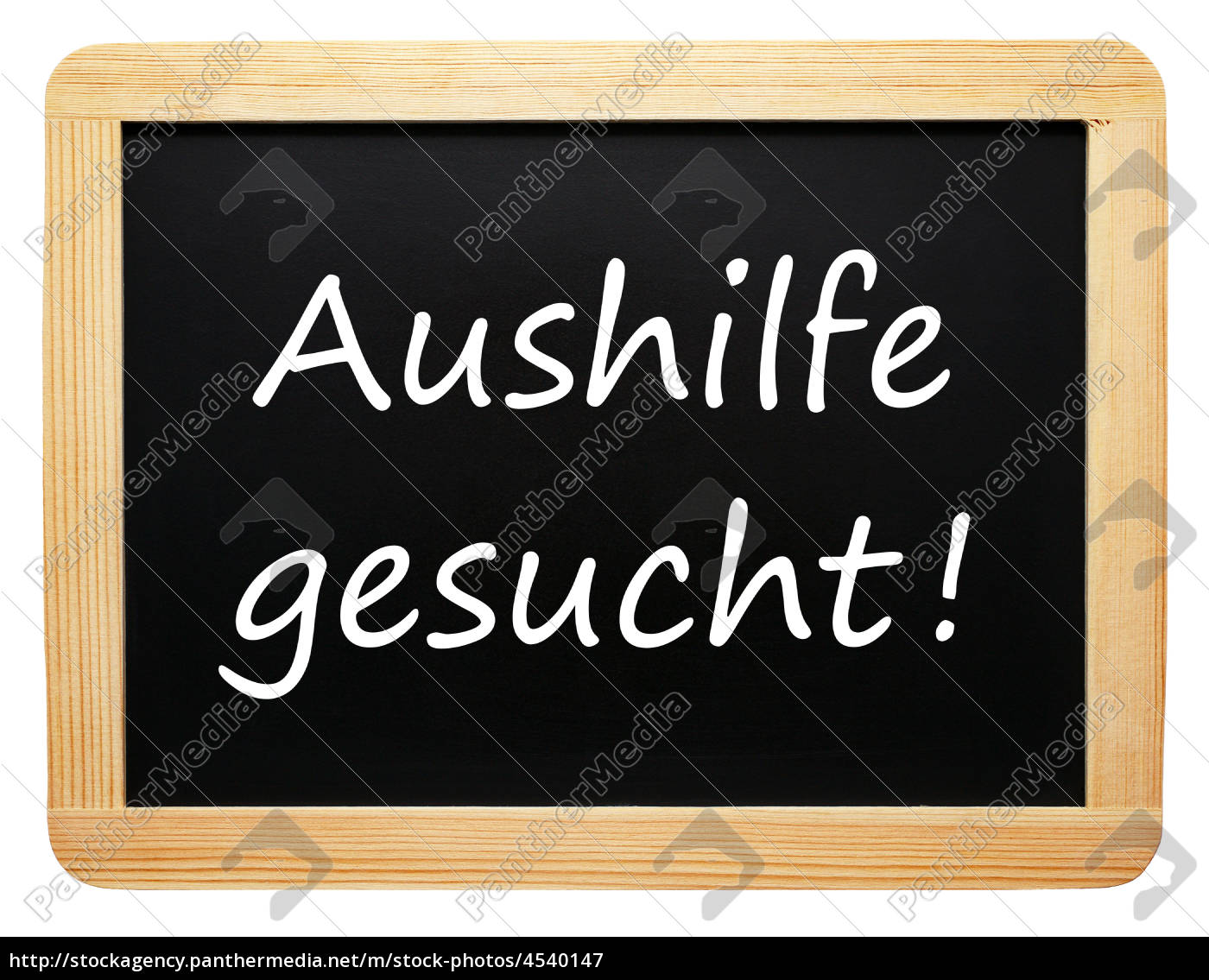 Aushilfe Gesucht Konzept Tafel Arbeit Lizenzfreies Bild 4540147 Bildagentur Panthermedia