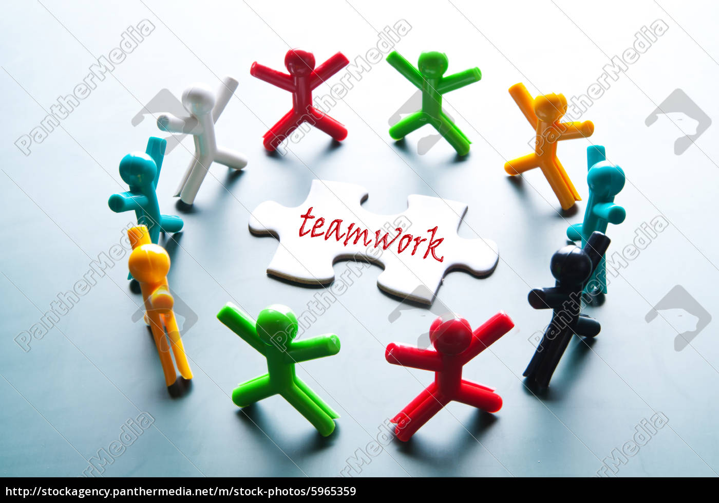 Teamwork Fur Losen Problem Stockfoto Bildagentur Panthermedia