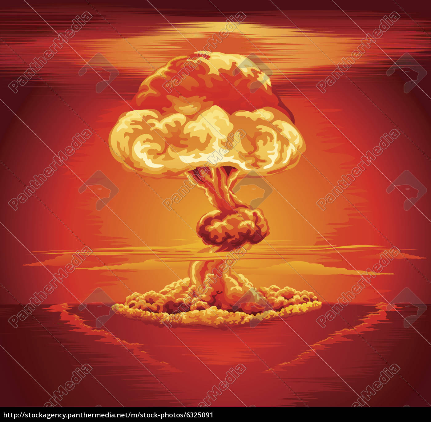 Nukleare Explosion Atompilz Lizenzfreies Bild 6325091 Bildagentur Panthermedia