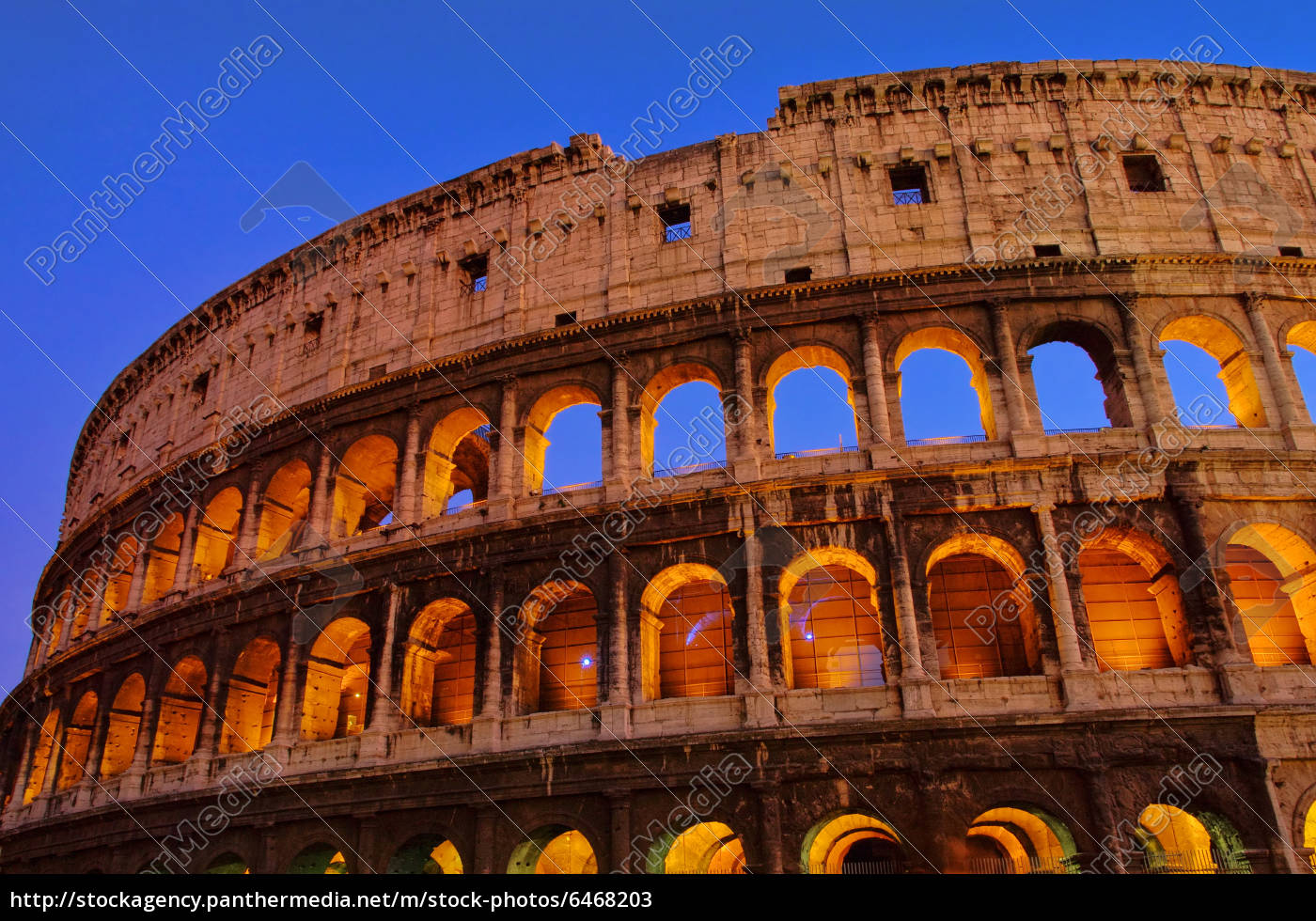 Rom Kolosseum Nacht Rom Colosseum By Night 01 Lizenzfreies Bild 6468203 Bildagentur Panthermedia