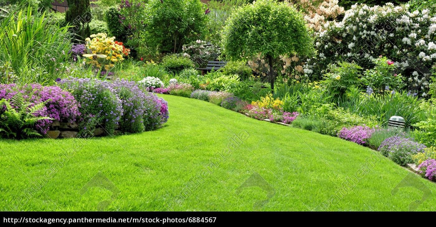 grün frühling bunt garten muster figur rasen farbenfroh