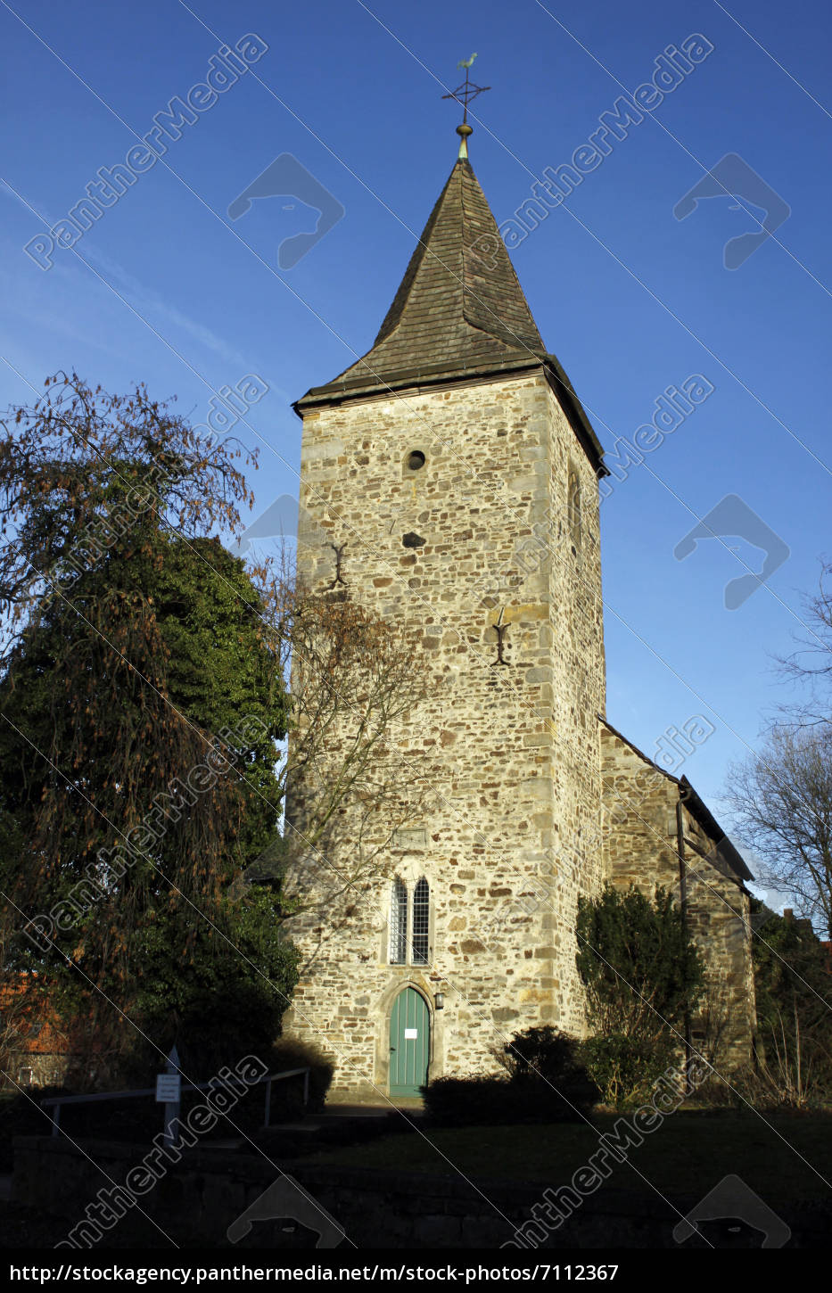 Kirche St. Cosmae et Damiani in Exten Stockfoto 7112367