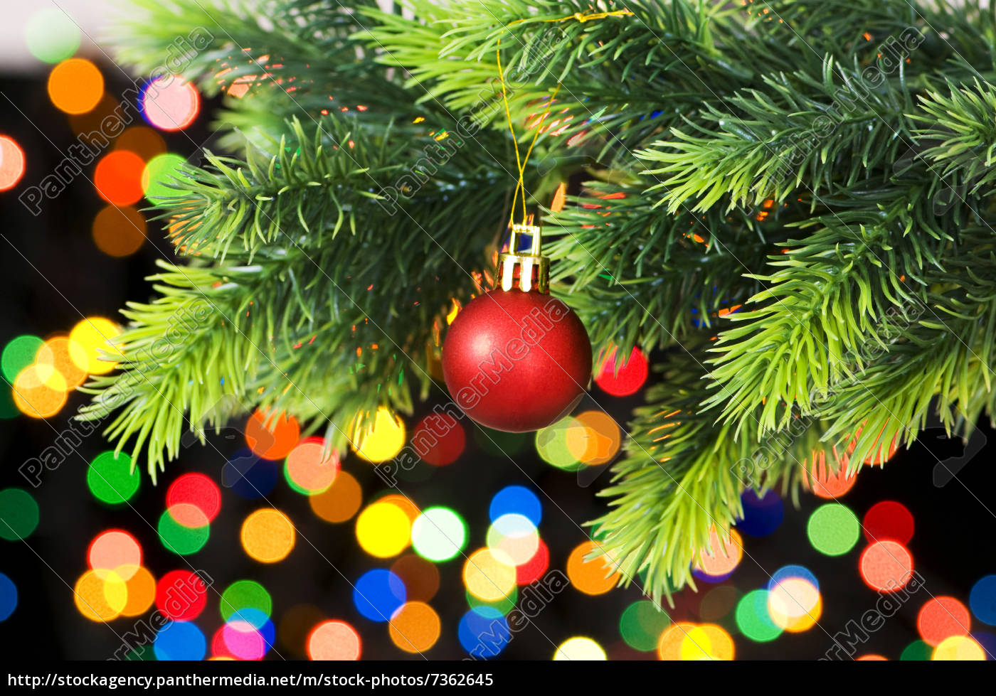 Stockfoto 7362645 Weihnachtsdekoration Und Verschwommene Lichter Am Hintergrund