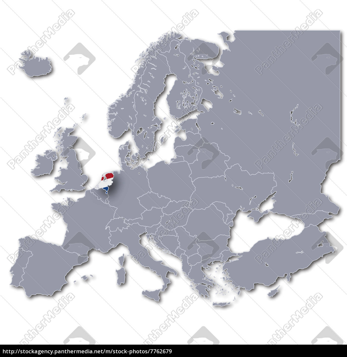 niederlande europakarte Europakarte Niederlande   Lizenzfreies Bild   #7762679 