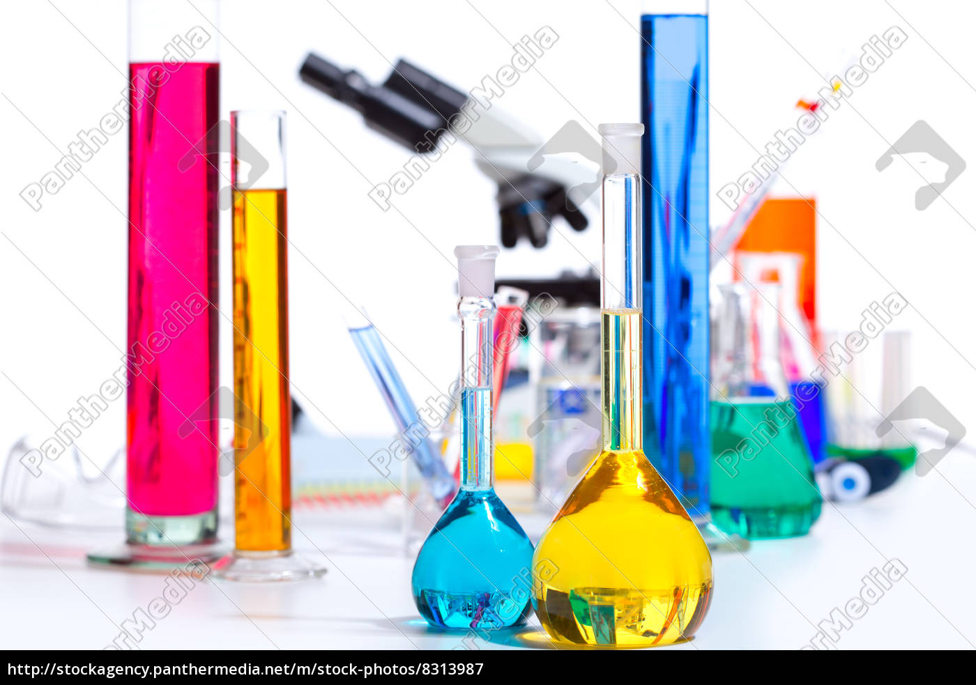 Chemische Wissenschaftlichen Labor Zeug Reagenzglas Stockfoto Bildagentur Panthermedia