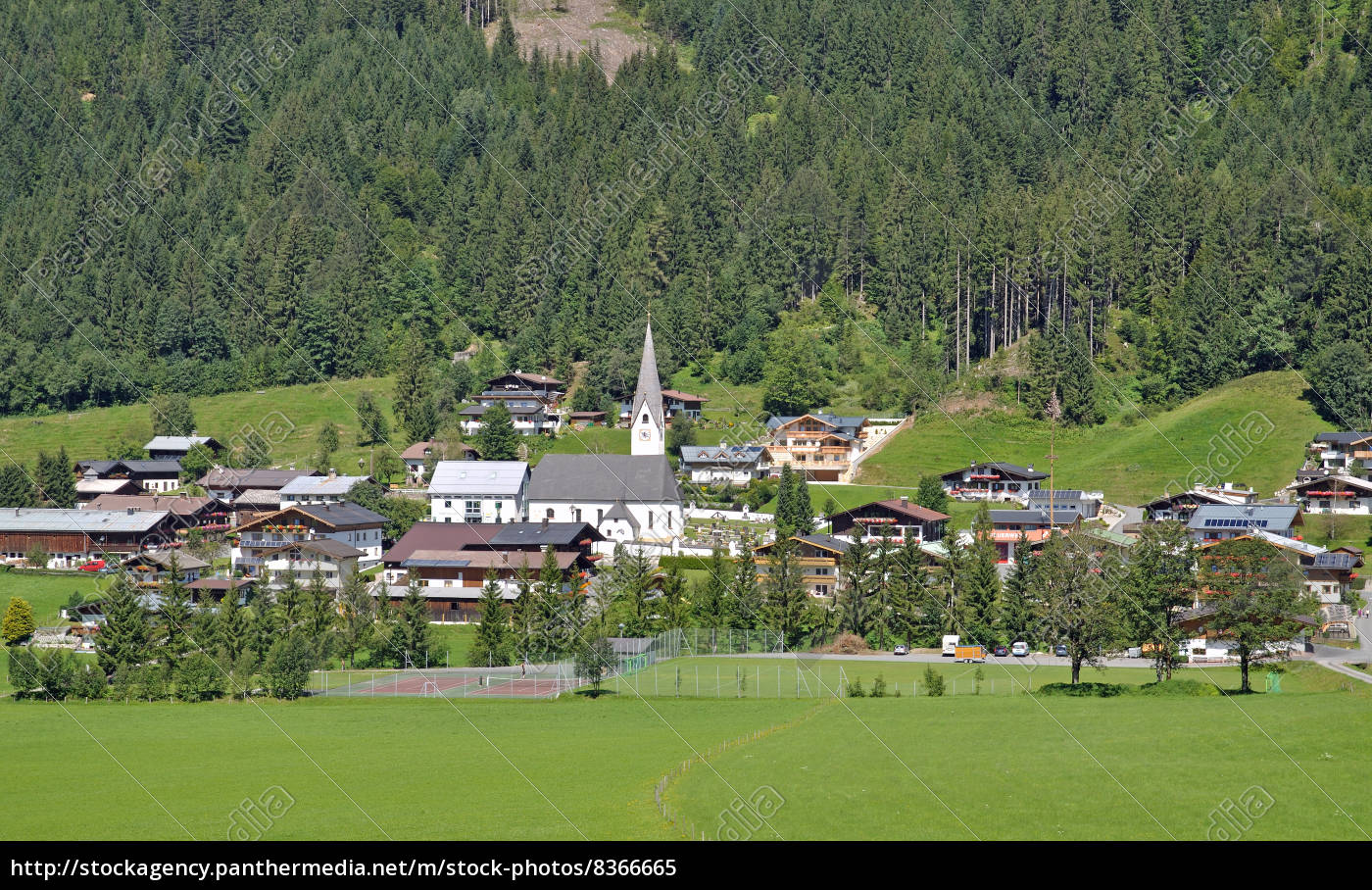 Urlaubsort Sankt Jakob In Haus Im Pillerseetal In Tirol Lizenzfreies Bild 8366665 Bildagentur Panthermedia