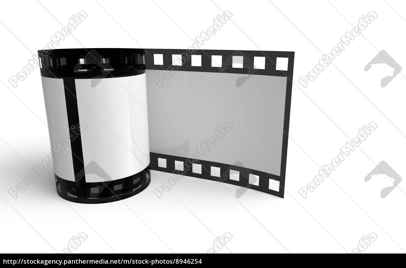 Kleine Filmrolle Weiss Schwarz 2 Stock Photo 8946254 Bildagentur Panthermedia