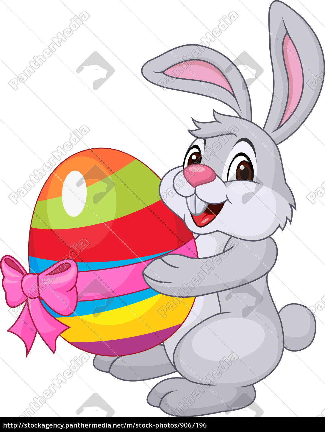 Ostern Aufkleber Cartoon Osterei Kaninchen Aufkleber für Zuhause 1 Rolle