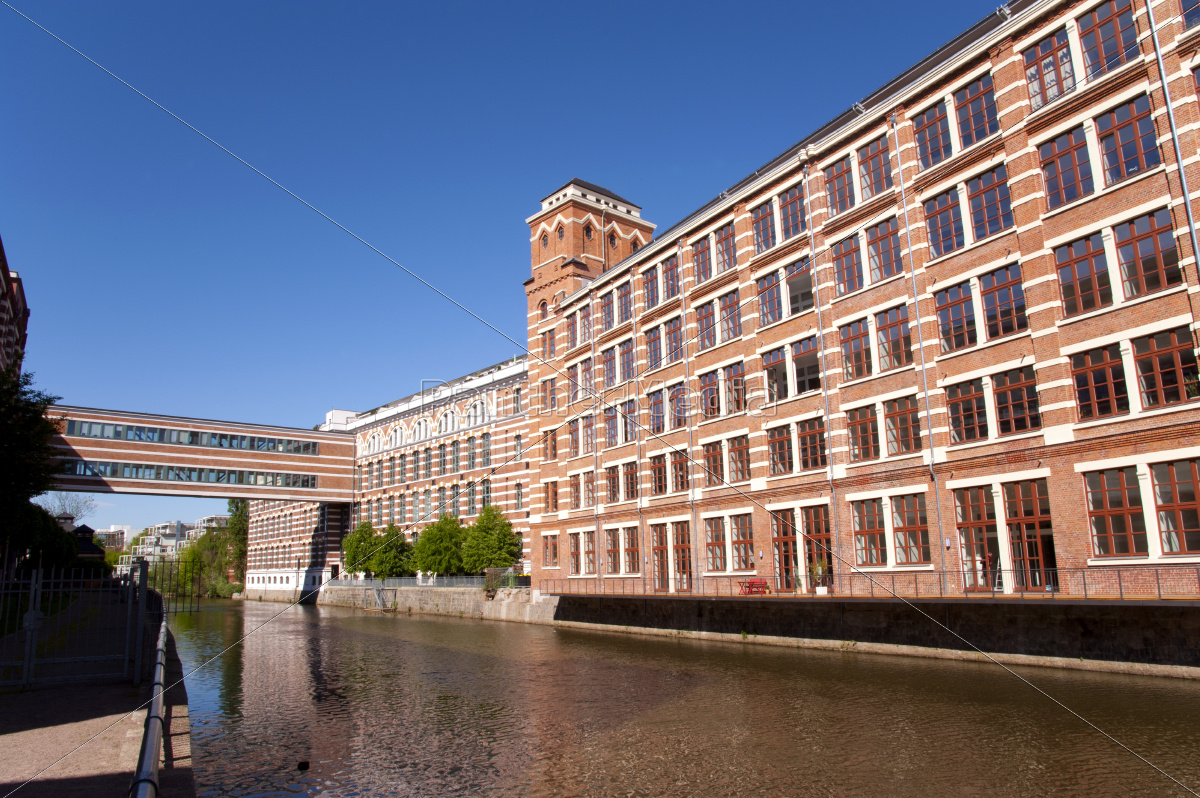 Leipzig Plagwitz Buntgarnwerke Am Elsterkanal - Stock Photo - #9365078 ...