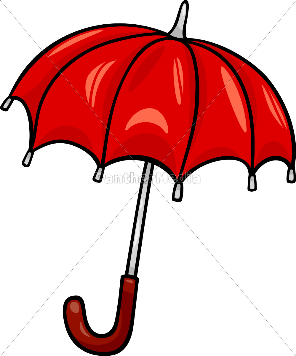 Regenschirm Clipart Cartoon Illustration Stockfoto Bildagentur Panthermedia