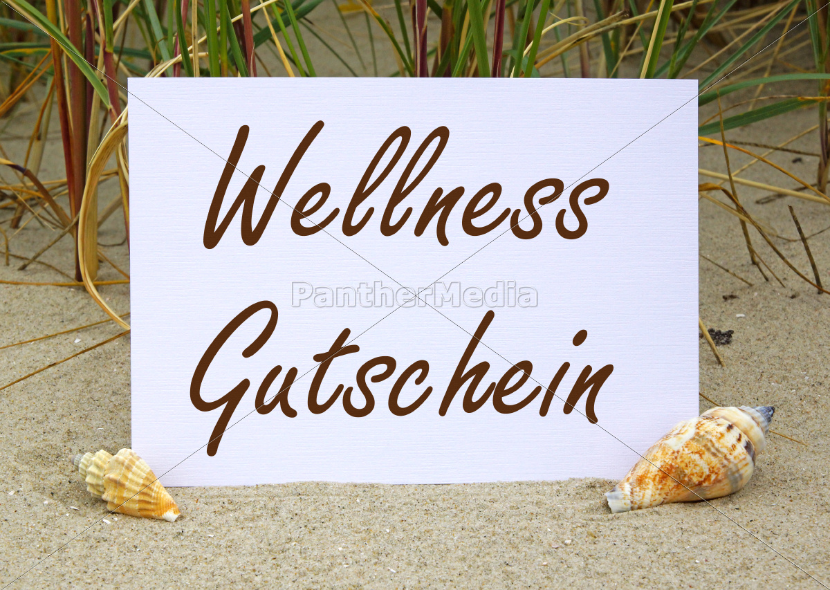 Wellness Gutschein Lizenzfreies Foto Bildagentur Panthermedia