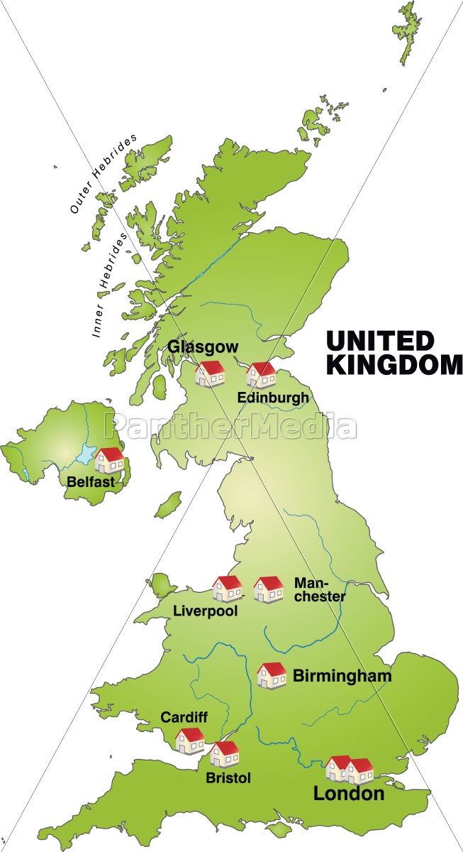 Karte Von England Als Infografik In Grun Stockfoto 10634193 Bildagentur Panthermedia