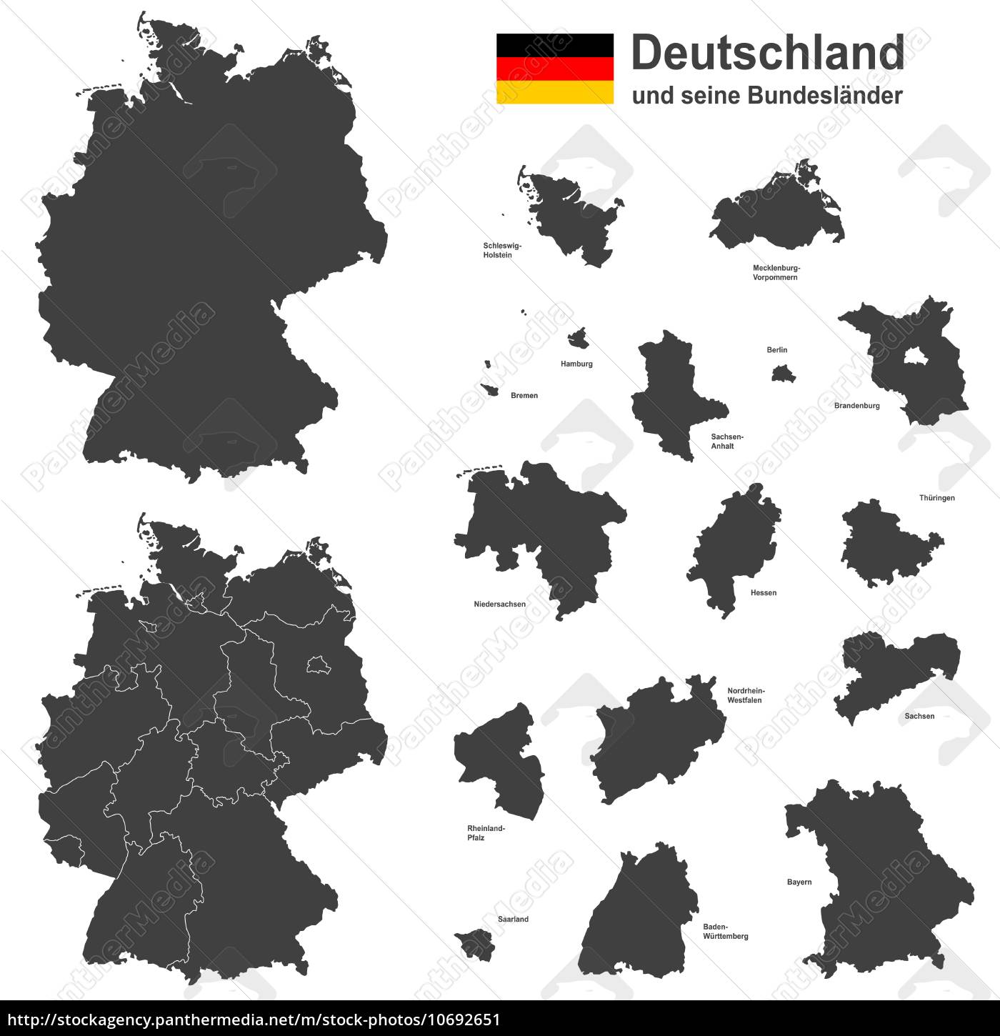 Deutschland Und Seine Bundeslander Stockfoto Bildagentur Panthermedia