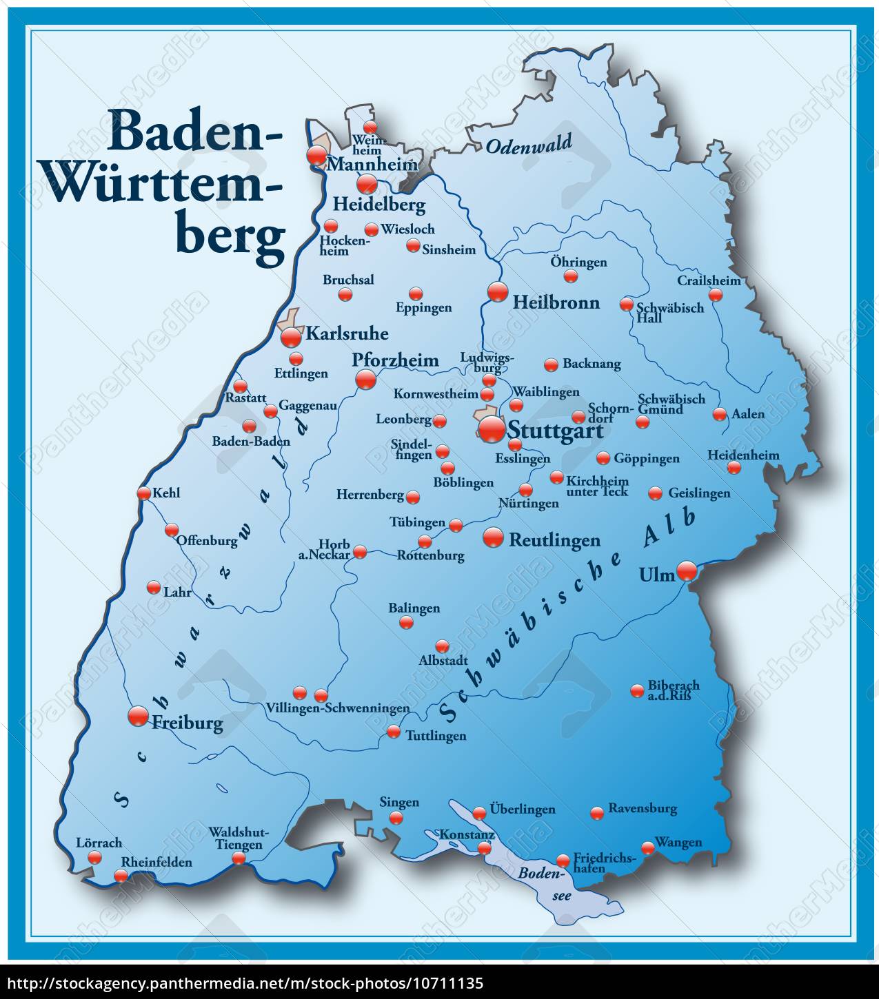 Baden Württemberg Karte / Liste Der Land Und Stadtkreise In Baden
