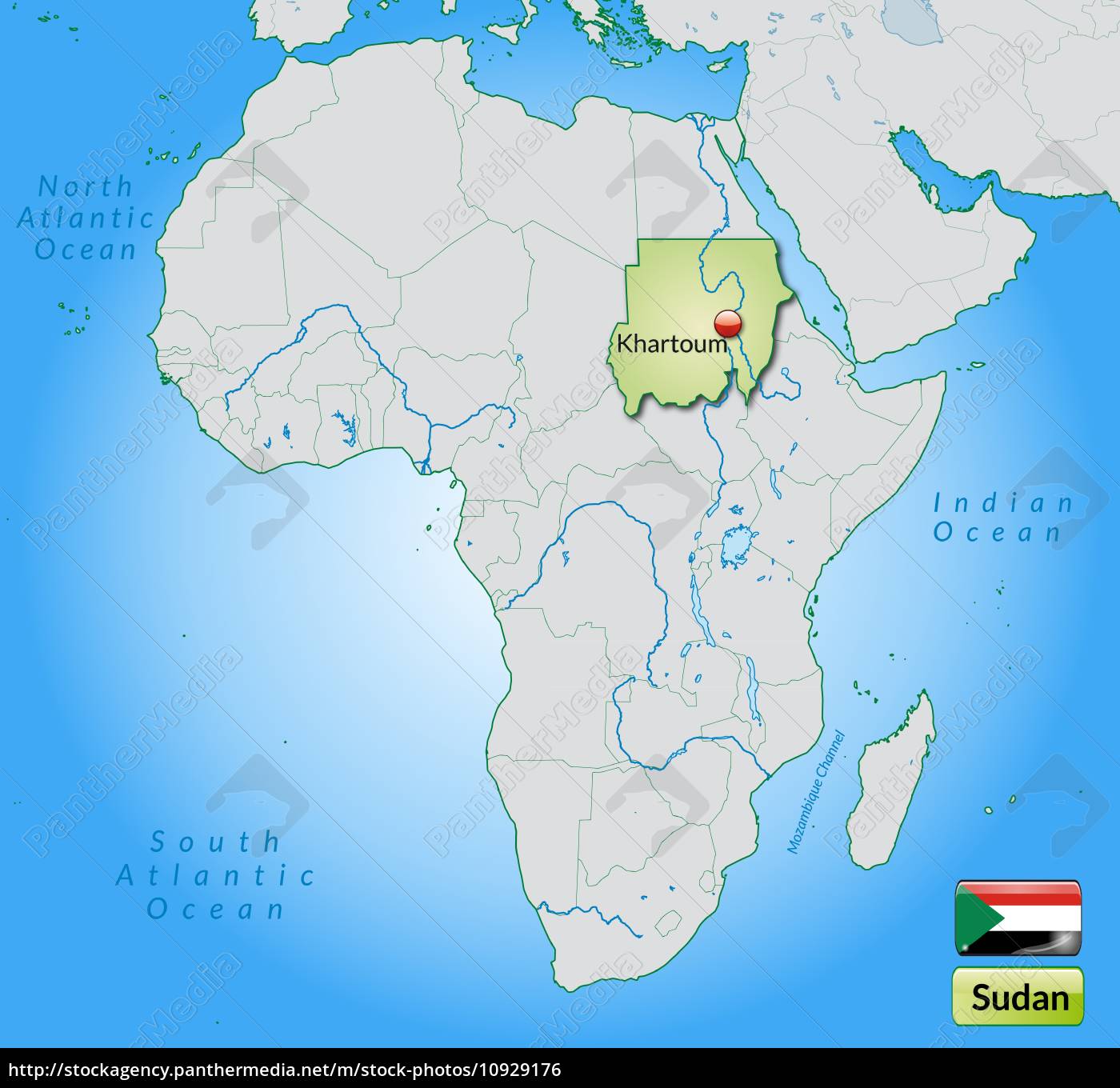 Karte Von Sudan Mit Hauptstadten In Pastellgrun Lizenzfreies Foto Bildagentur Panthermedia