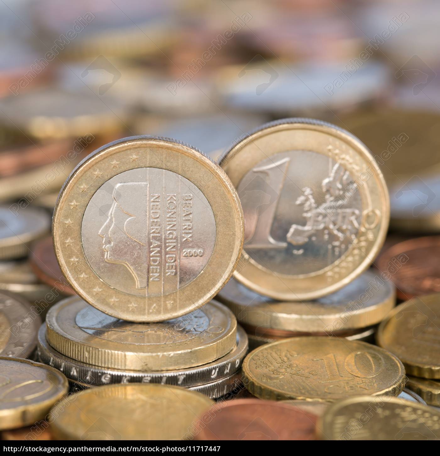 1 Euro Münze aus Niederlande - Lizenzfreies Bild - #11717447