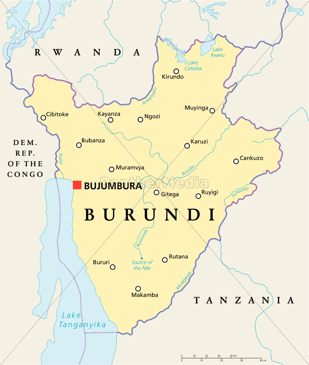 burundi politische karte - Lizenzfreies Foto - #13186512 - Bildagentur