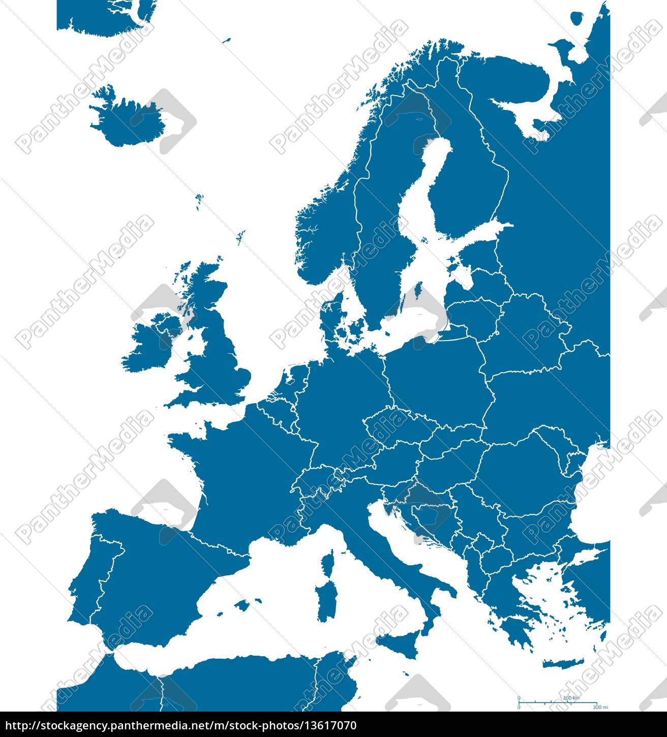 politische landkarte von europa überblick - Stock Photo - #13617070  Bildagentur PantherMedia