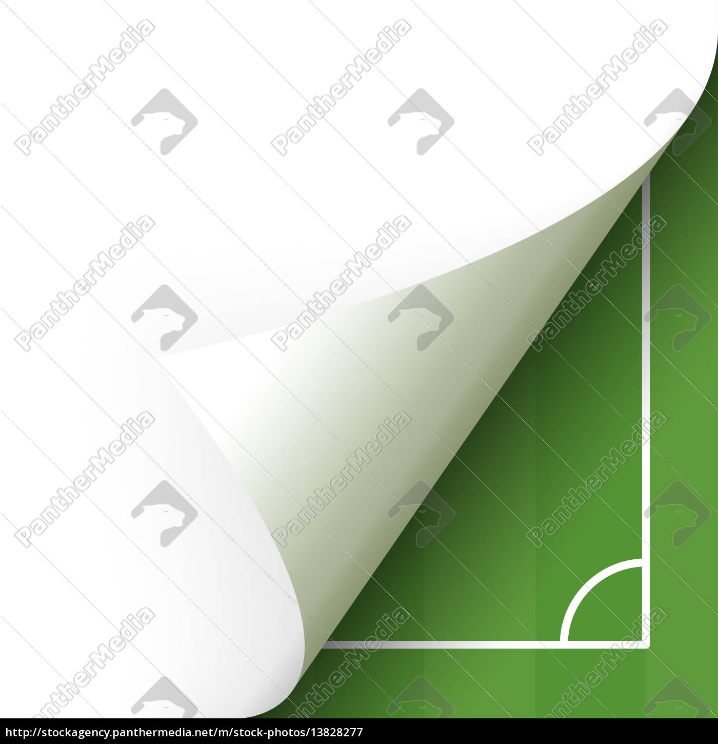 paper-lower-right-corner-soccer-field-lizenzfreies-bild-13828277