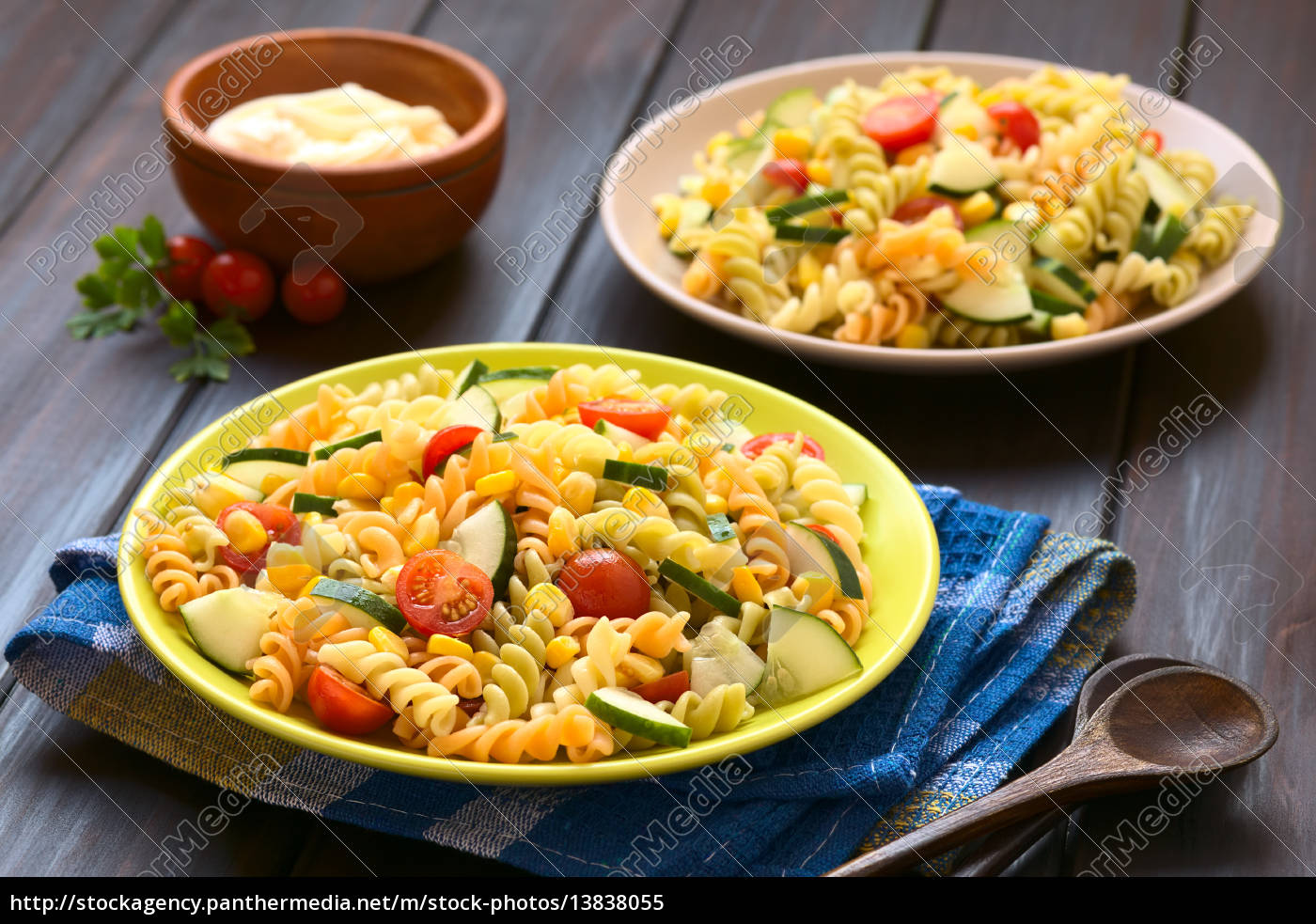 vegetarischer nudelsalat - Stockfoto #13838055 | Bildagentur PantherMedia