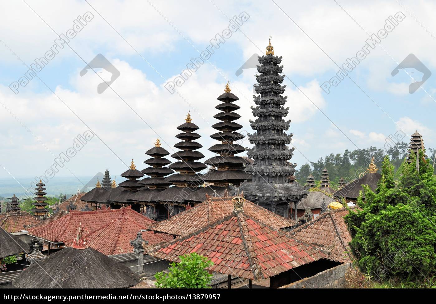 Grosster Hindu Tempel Pura Besakih Auf Bali Indonesien Lizenzfreies Bild Bildagentur Panthermedia