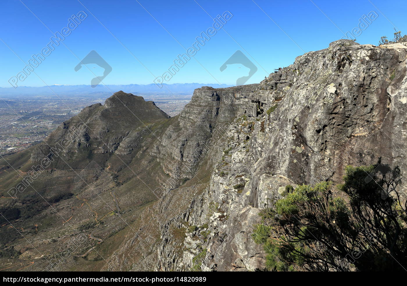 Der Tafelberg Bei Kapstadt In Sudafrika Lizenzfreies Bild 1409 Bildagentur Panthermedia