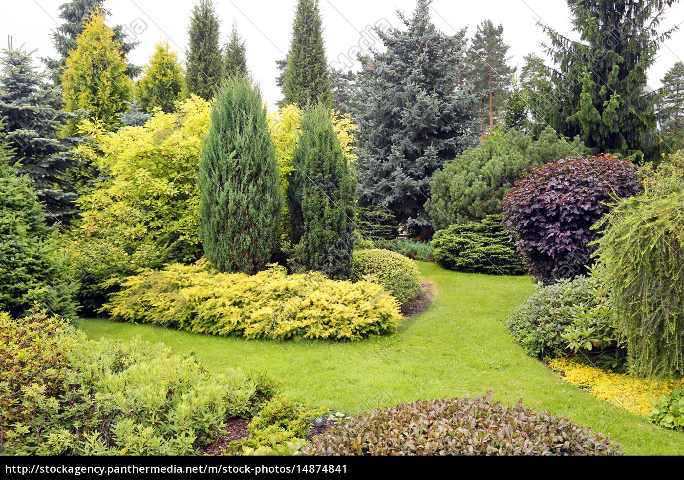 Schone Gartenlandschaft Mit Einer Vielzahl Von Lizenzfreies Bild 14874841 Bildagentur Panthermedia