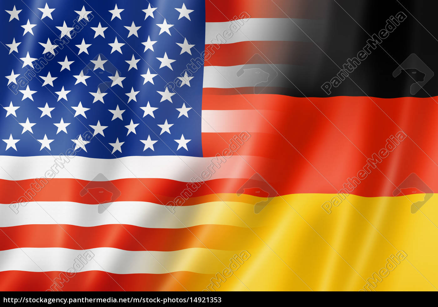 Usa Und Deutschland Flag Lizenzfreies Bild 14921353 Bildagentur Panthermedia