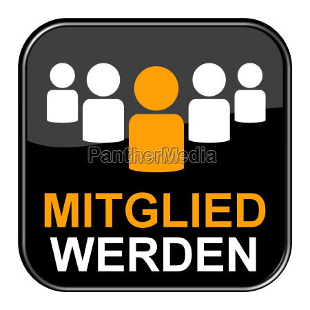 Schwarzer Button Zeigt Mitglied Werden - Stock Photo #16589474 ...