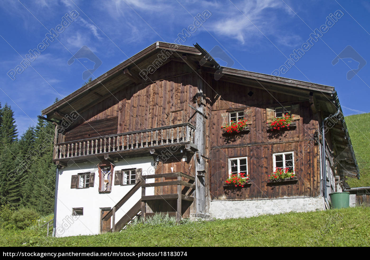 Altes Bauernhaus In Tirol Stock Photo 18183074 Bildagentur Panthermedia