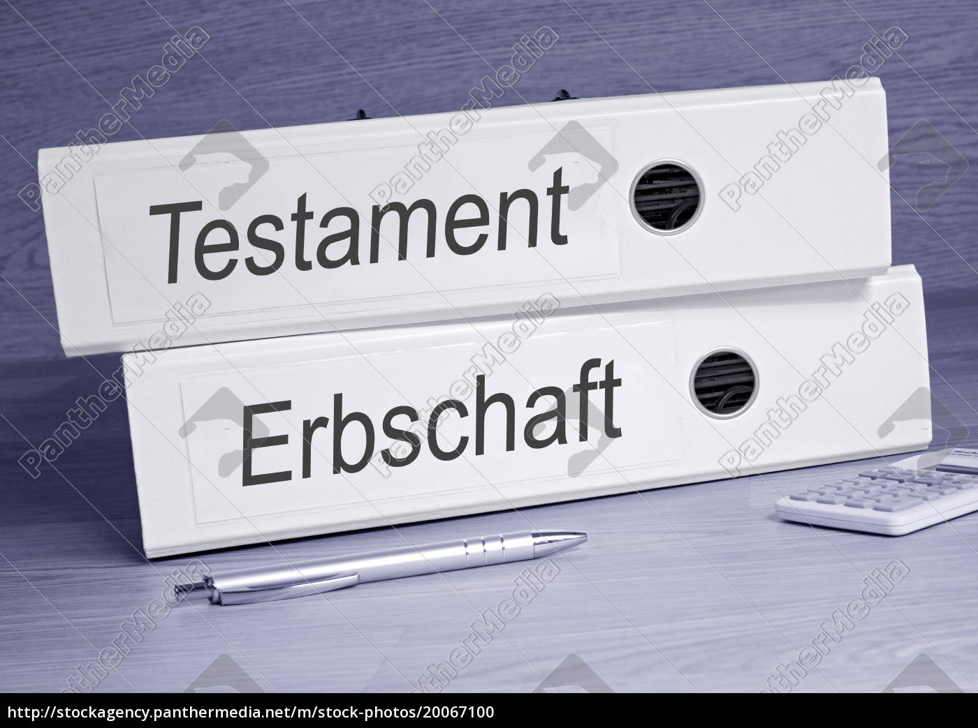 Testament und Erbschaft Ordner Lizenzfreies Foto 20067100 Bildagentur PantherMedia