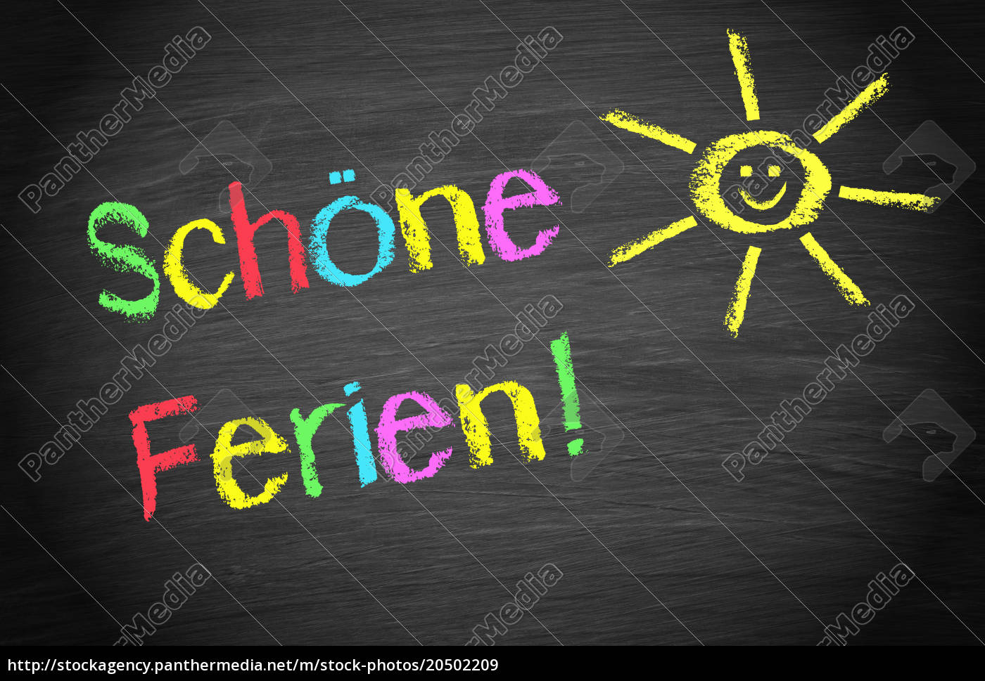 Schone Ferien Sonne Mit Text Lizenzfreies Bild 5029 Bildagentur Panthermedia