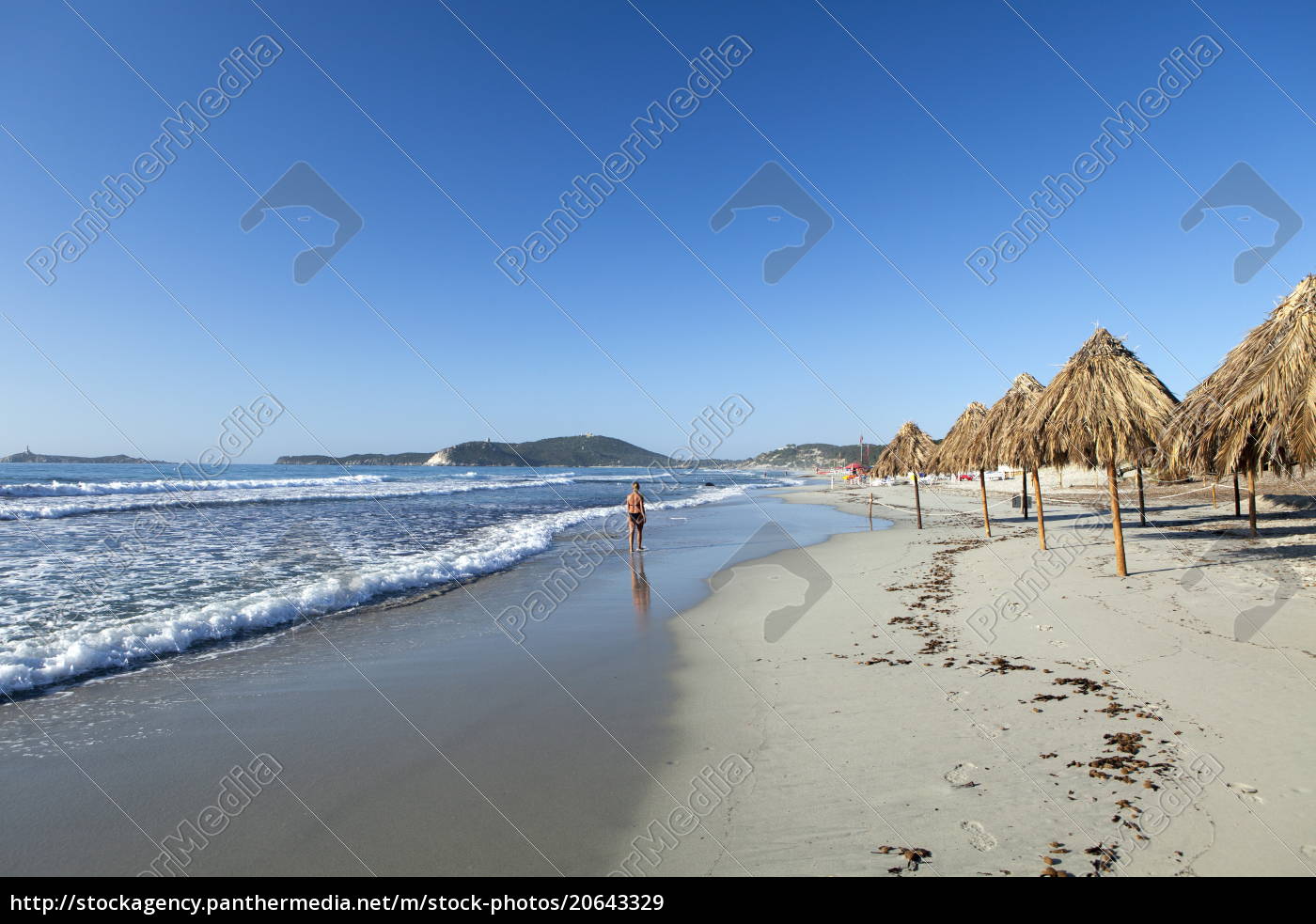 Villasimius Beach Provinz Cagliari Sardinien Italien Lizenzpflichtiges Bild Bildagentur Panthermedia