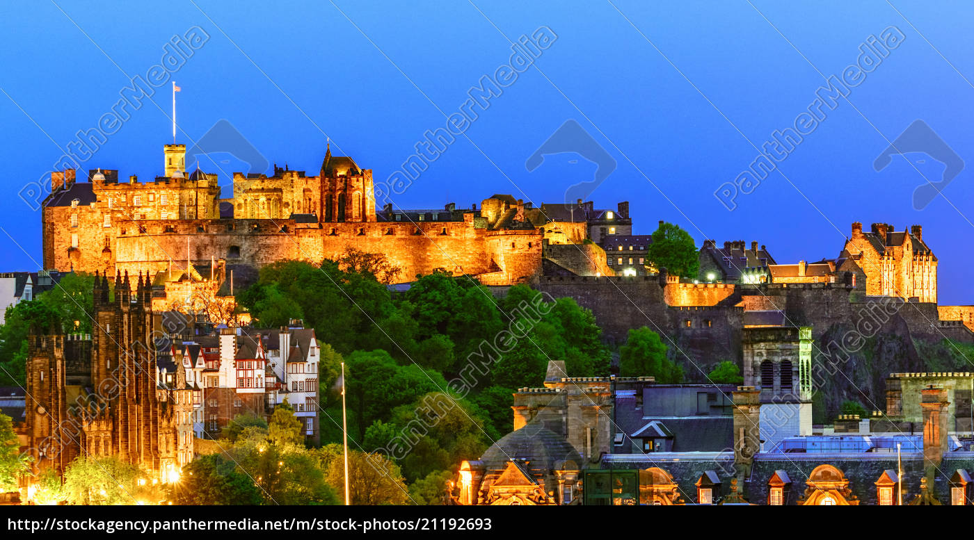 Edinburgh Castle Schottland Stockfoto 21192693 Bildagentur Panthermedia