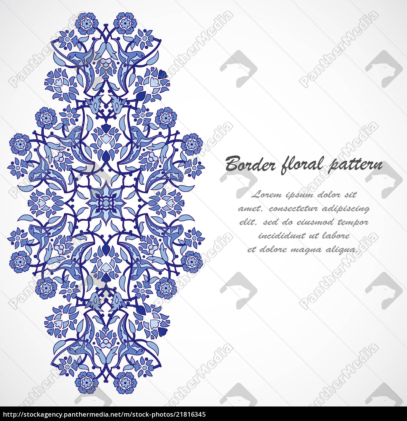 Arabesque Vintage Verzierten Grenze Elegante Stockfoto 21816345 Bildagentur Panthermedia