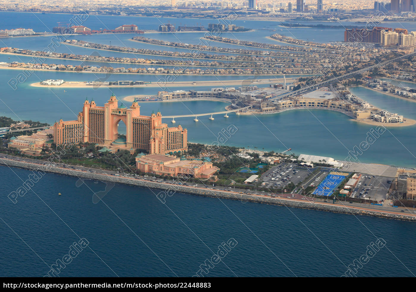 Dubai Atlantis Hotel The Palm Jumeirah Palme Insel Stockfoto 2244 Bildagentur Panthermedia