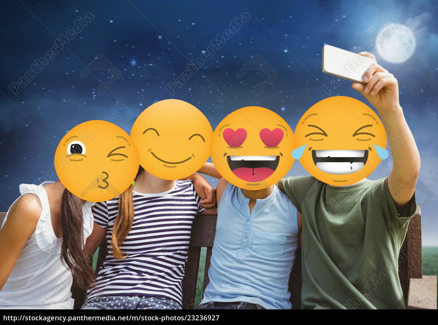 Freunde Emoji Gesicht Lizenzfreies Bild Bildagentur Panthermedia