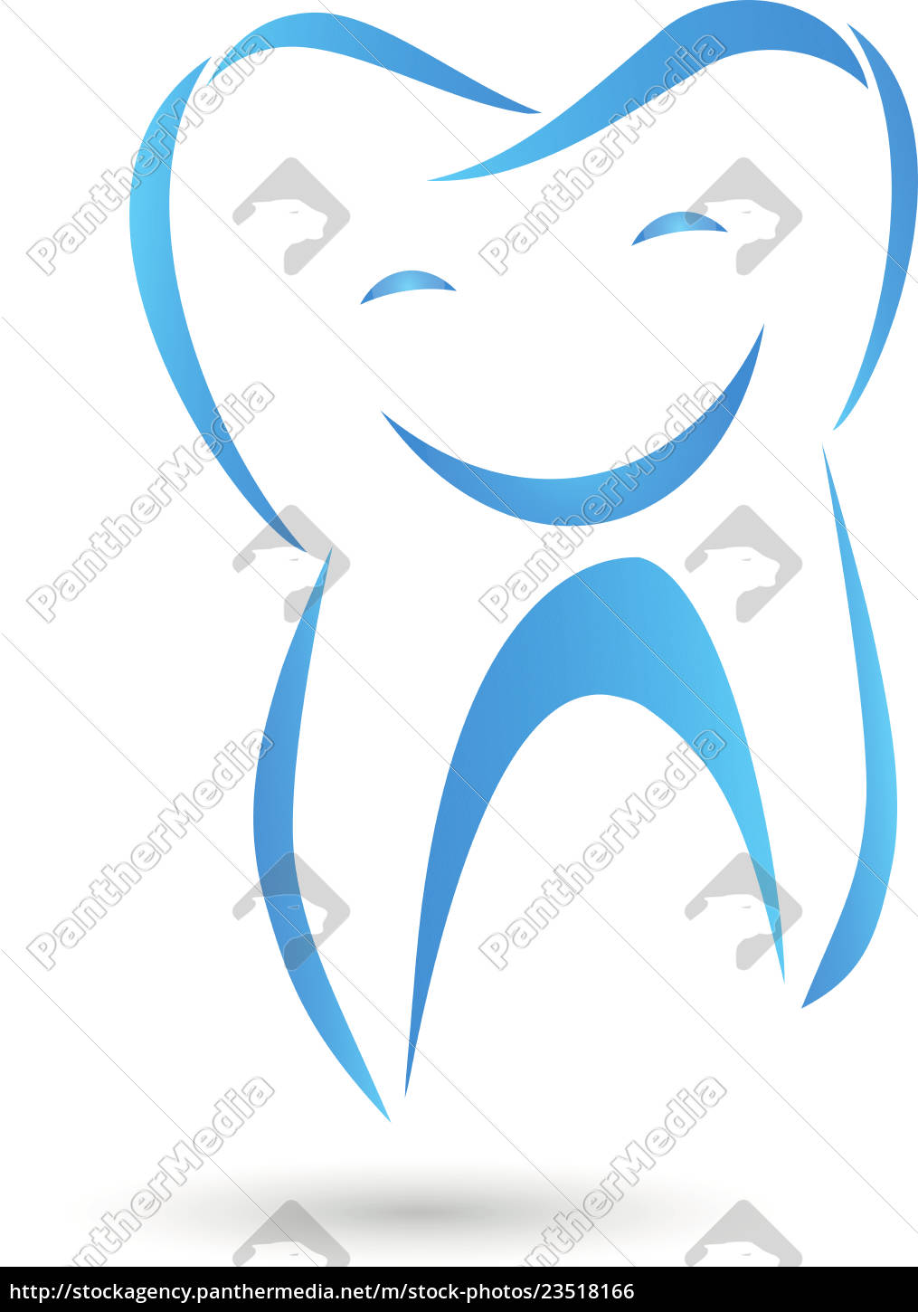 Zahn Lacheln Lachen Tooth Zahnarzt Logo Stock Photo Bildagentur Panthermedia