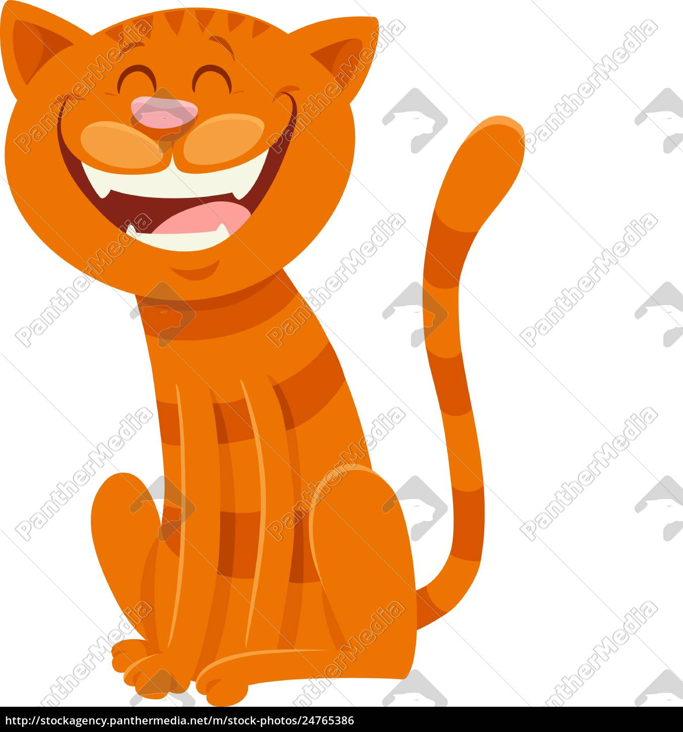 Lustige Katze Cartoon Tier Charakter Stock Photo Bildagentur Panthermedia