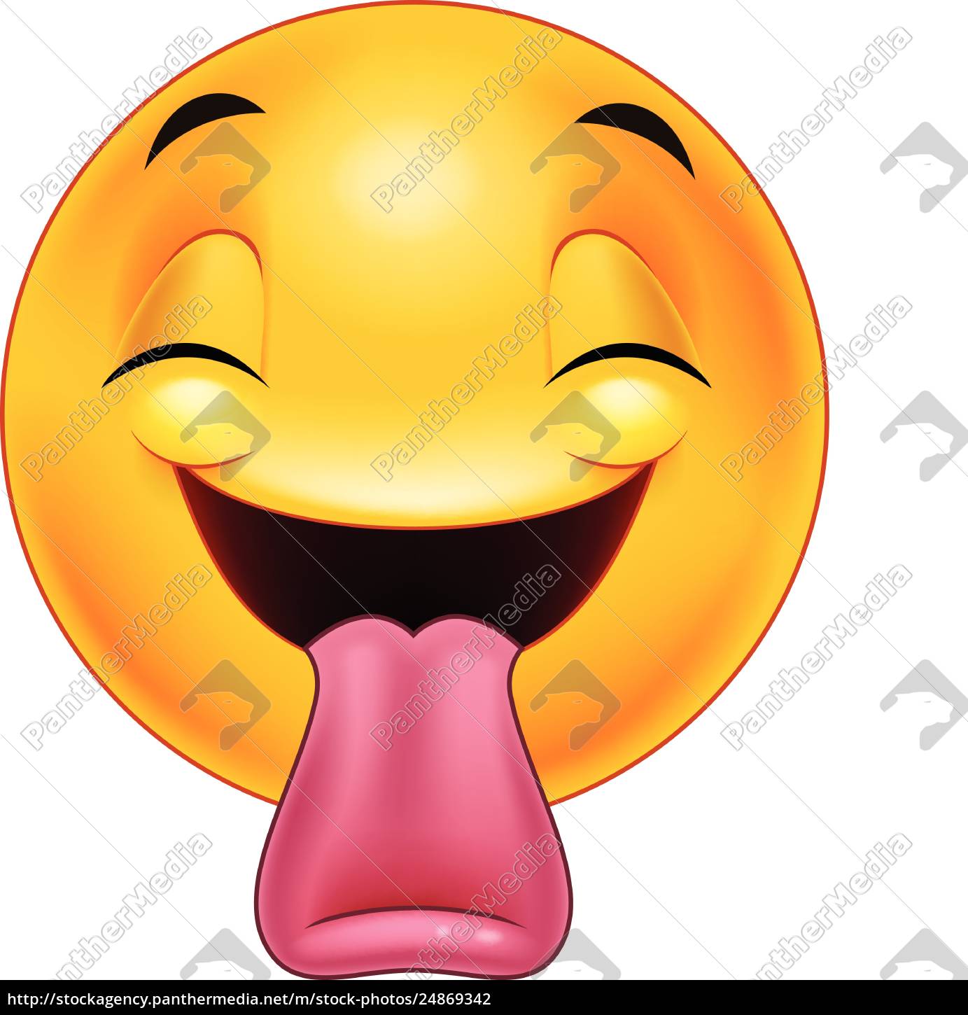 Zunge Zum Ausblasen Augen Emoji Rechteckig Holz Schneidebrett Lustig