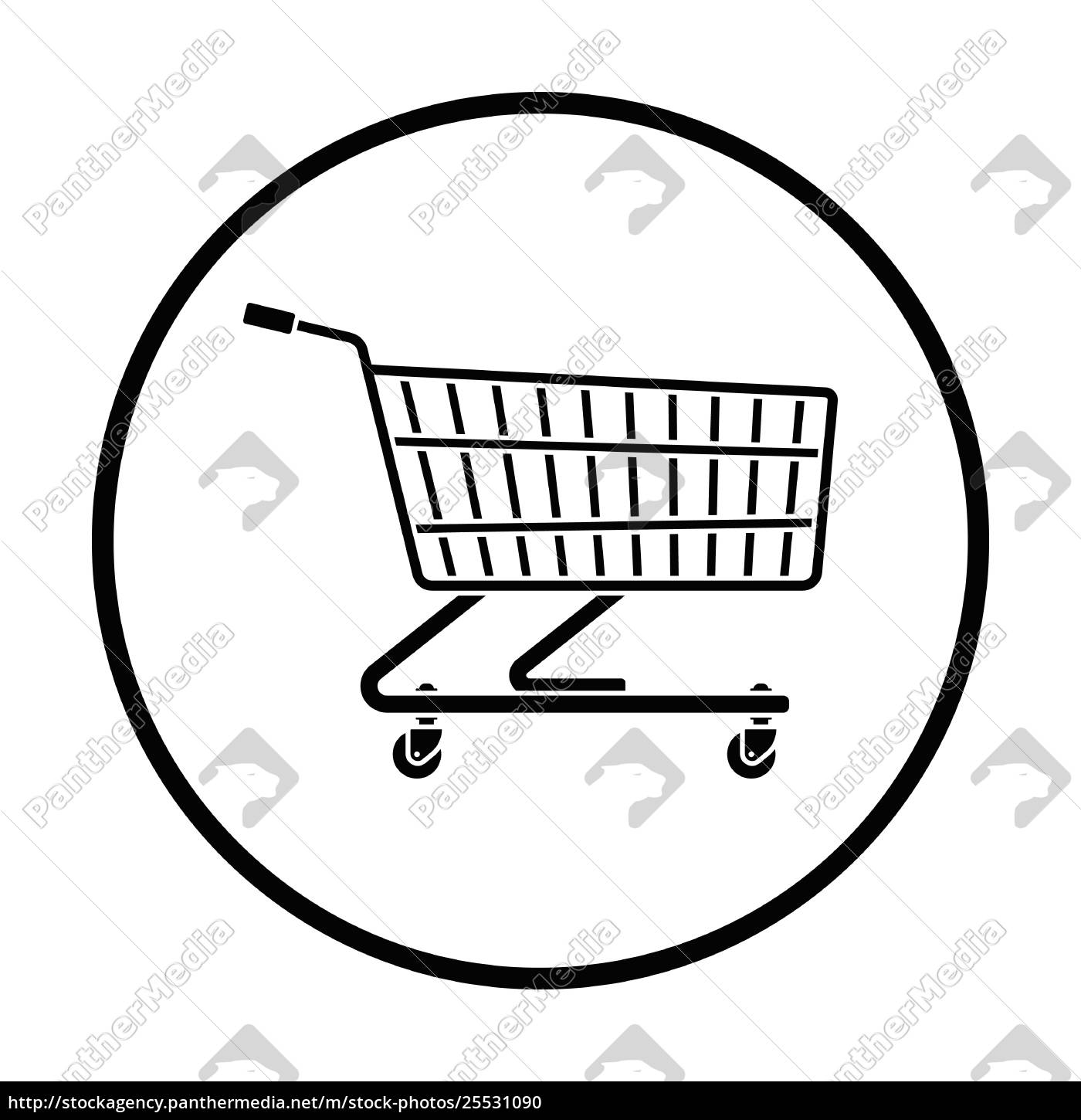 Supermarkt Einkaufswagen Symbol Stock Photo 25531090 Bildagentur Panthermedia