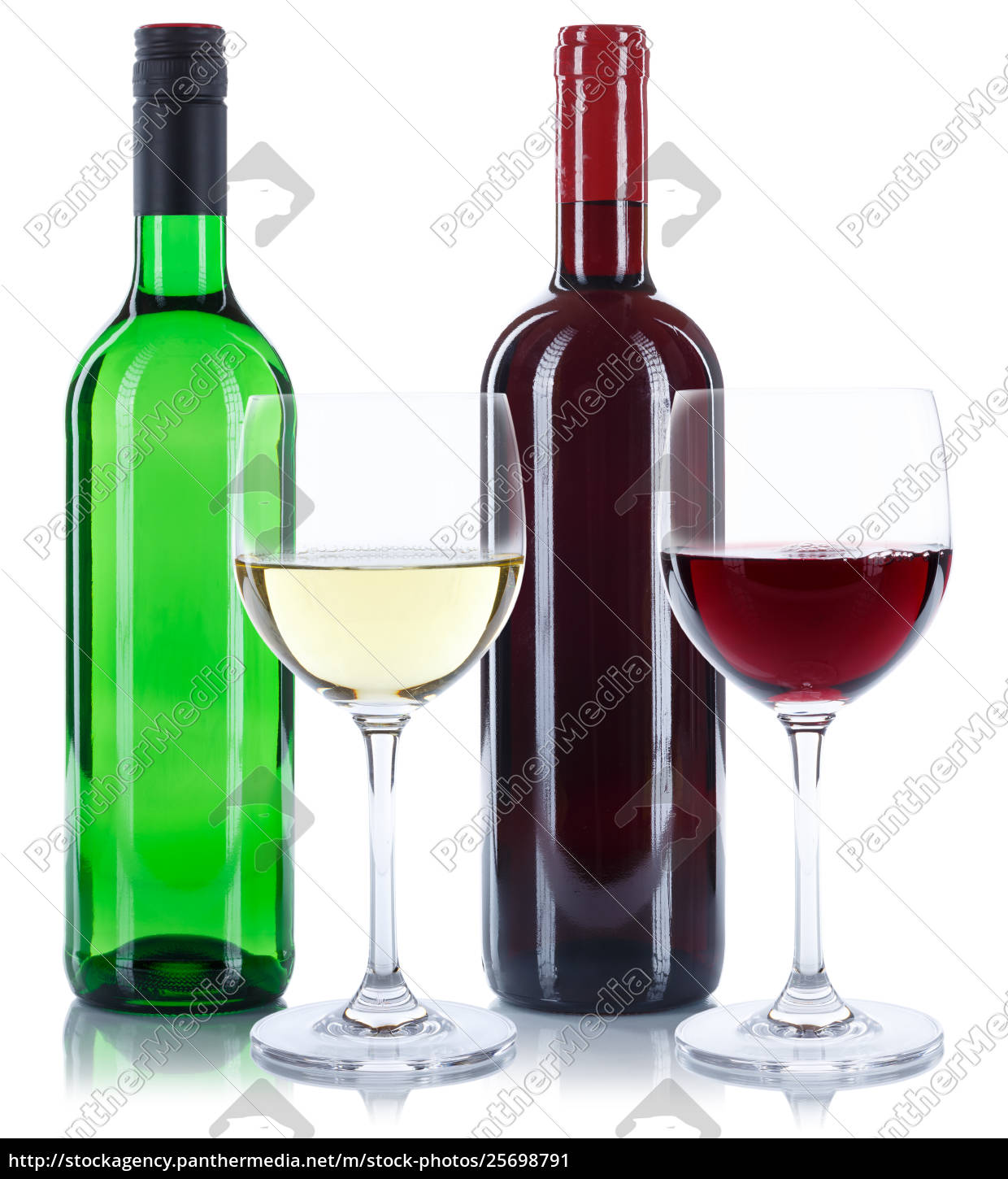 Wein Flaschen Glas Weinflaschen Weinglas Rotwein Lizenzfreies Bild Bildagentur Panthermedia