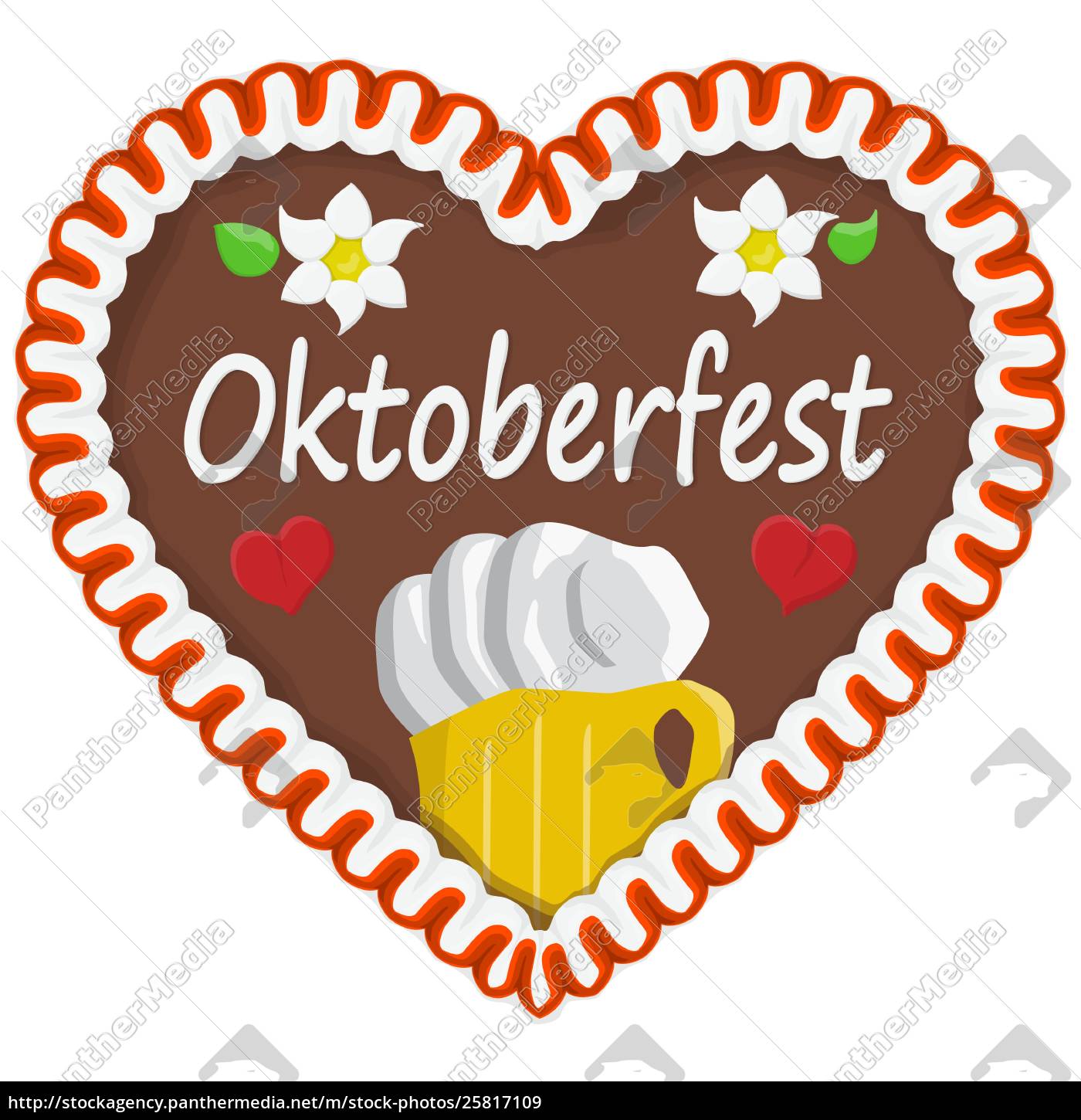 Lebkuchenherz Oktoberfest 18 Stockfoto Bildagentur Panthermedia