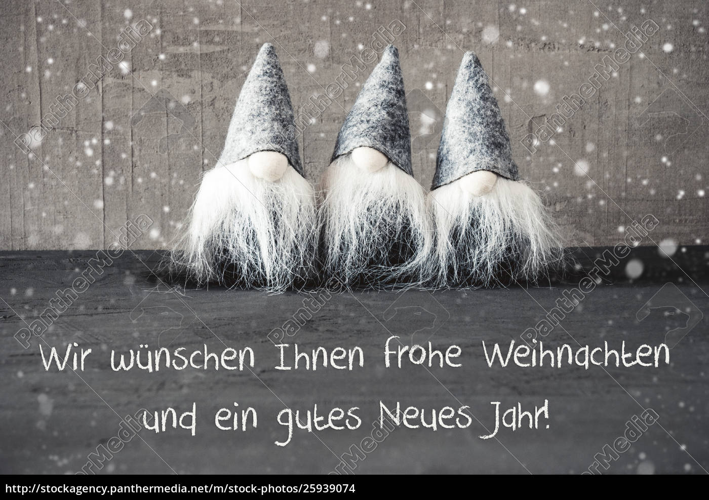 Gnomes Snowflakes Gutes Neues Jahr Bedeutet Frohes Stockfoto 25939074 Bildagentur Panthermedia