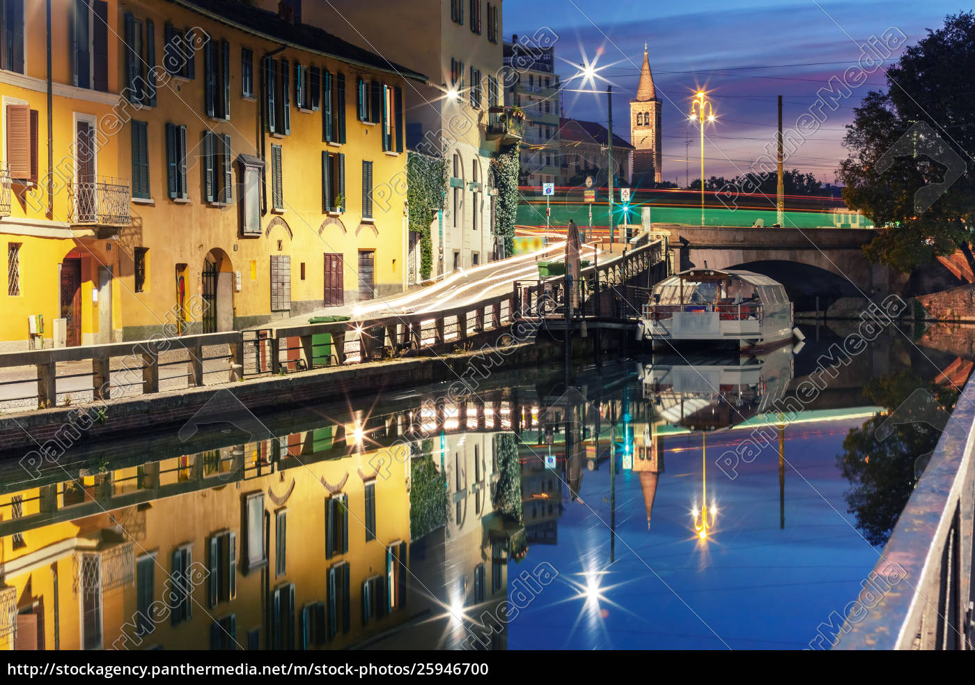 Naviglio Grande Kanal In Mailand Lombardei Italien Lizenzfreies Foto Bildagentur Panthermedia