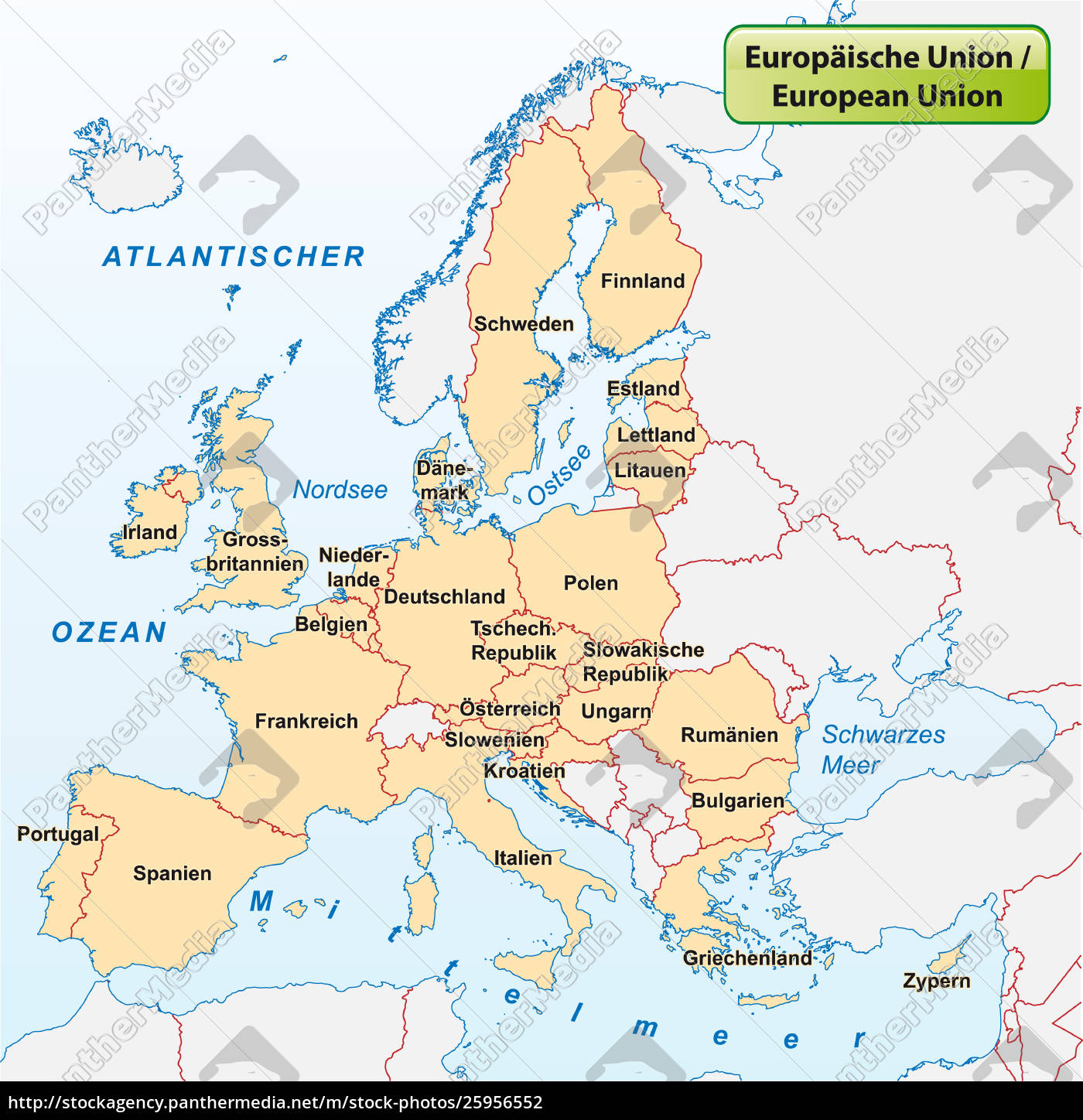 karte der eu - Lizenzfreies Foto - #25956552 | Bildagentur PantherMedia