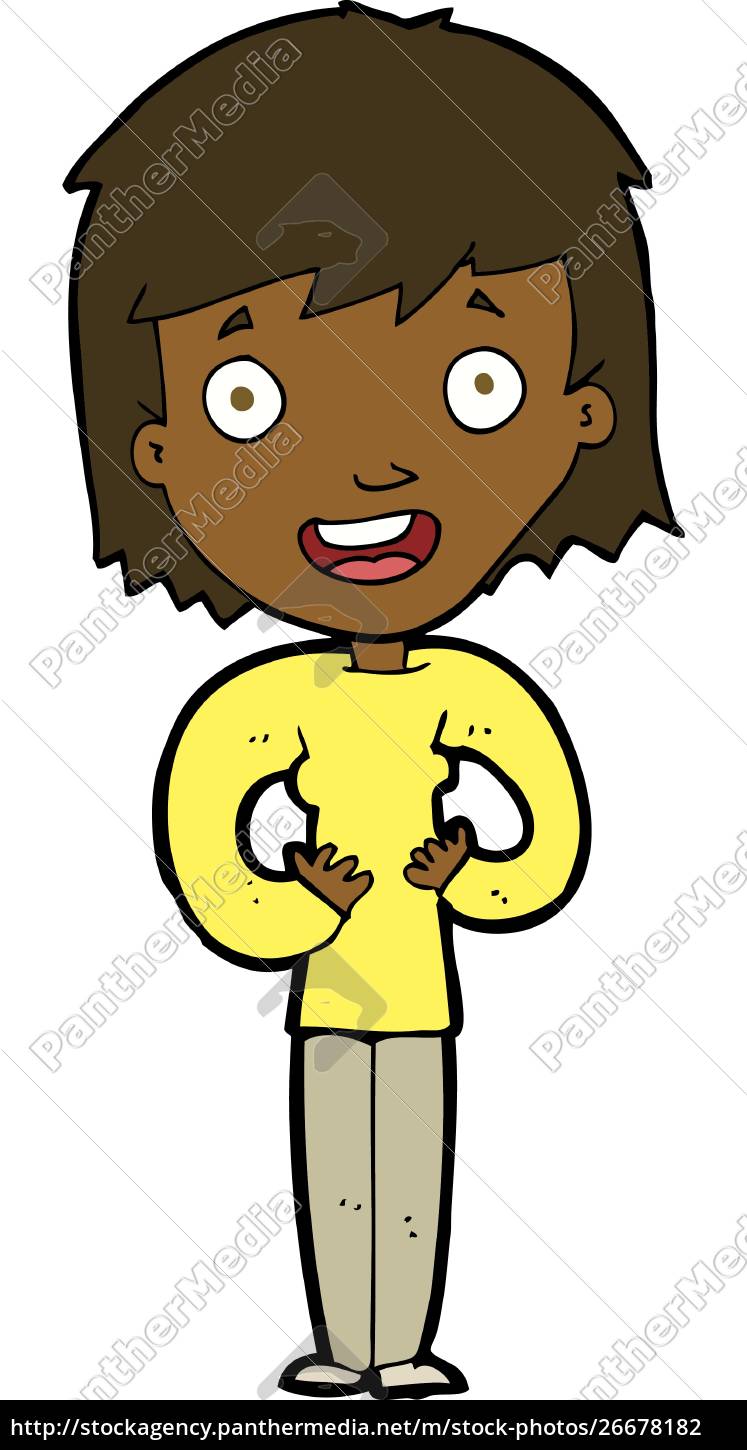 Cartoon Gluckliche Frau Stock Photo 26678182 Bildagentur Panthermedia