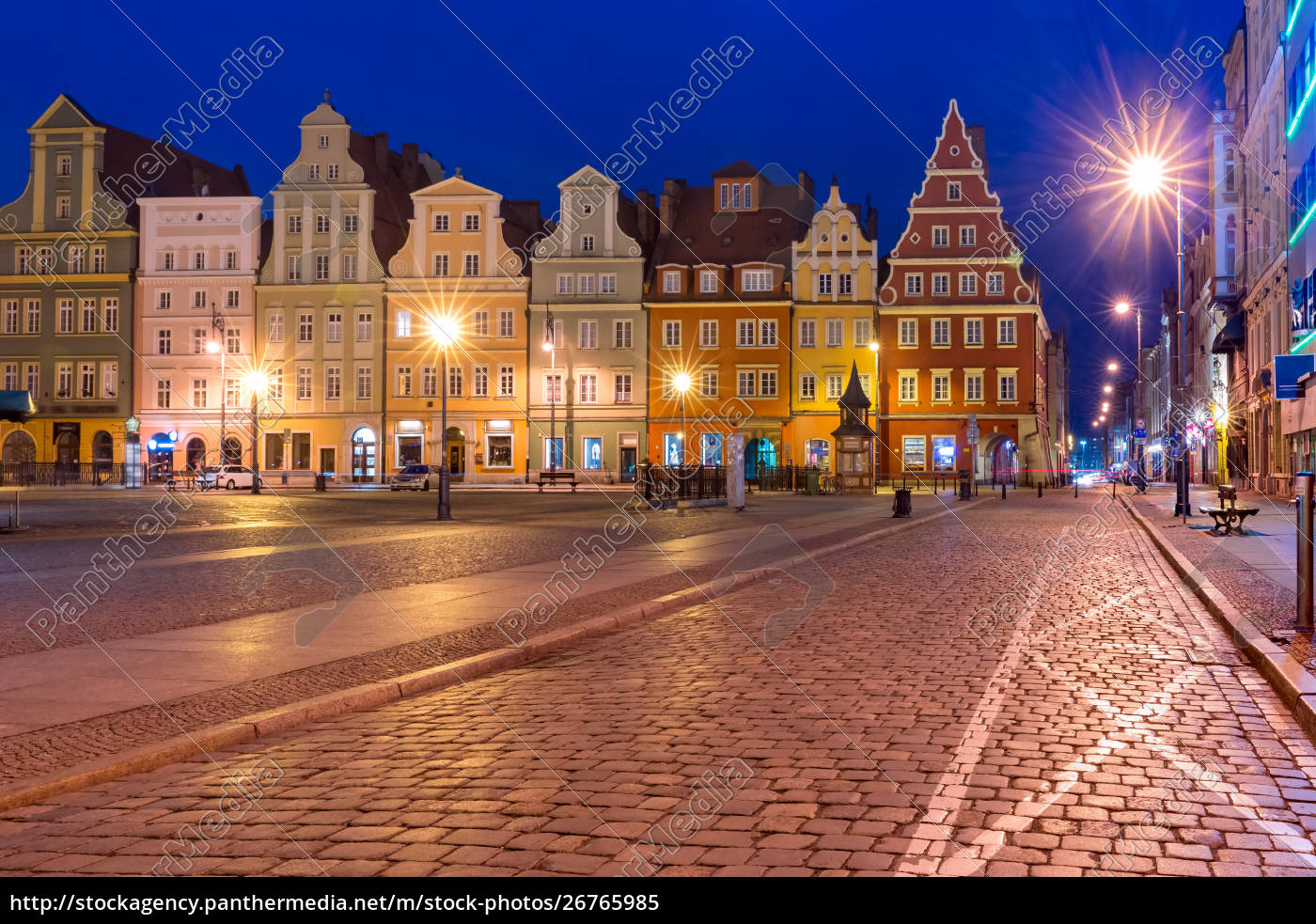 Marktplatz In Breslau Polen Stockfoto Bildagentur Panthermedia