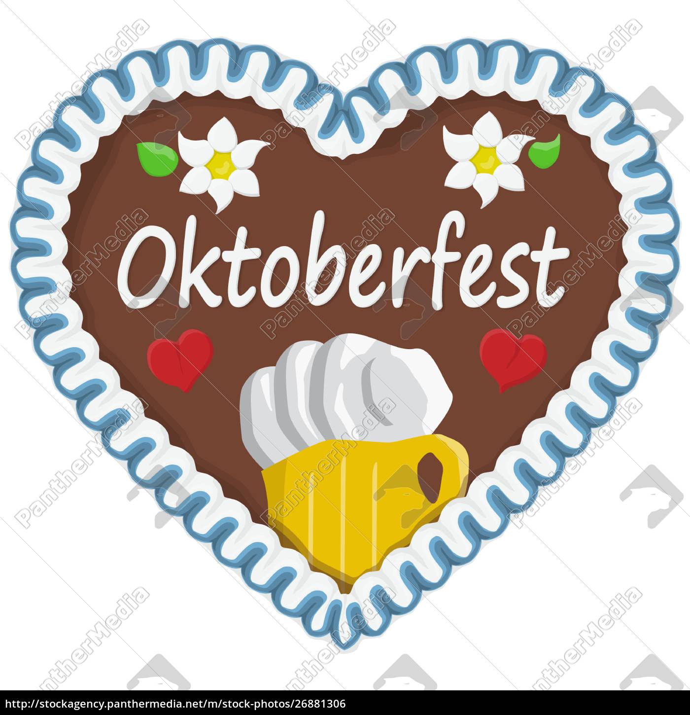 Lebkuchenherz Oktoberfest 19 Stock Photo Bildagentur Panthermedia